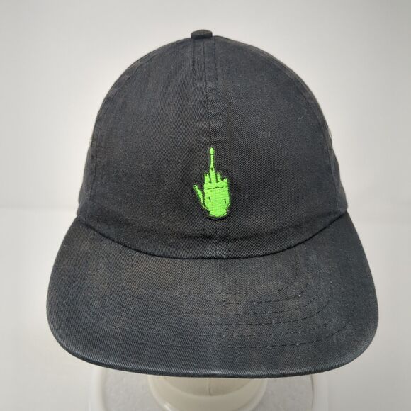 RIPNDIP Baseball Cap Black One Size Adjustable Embroidered Vented Holes 6 Panel - Picture 2 of 9